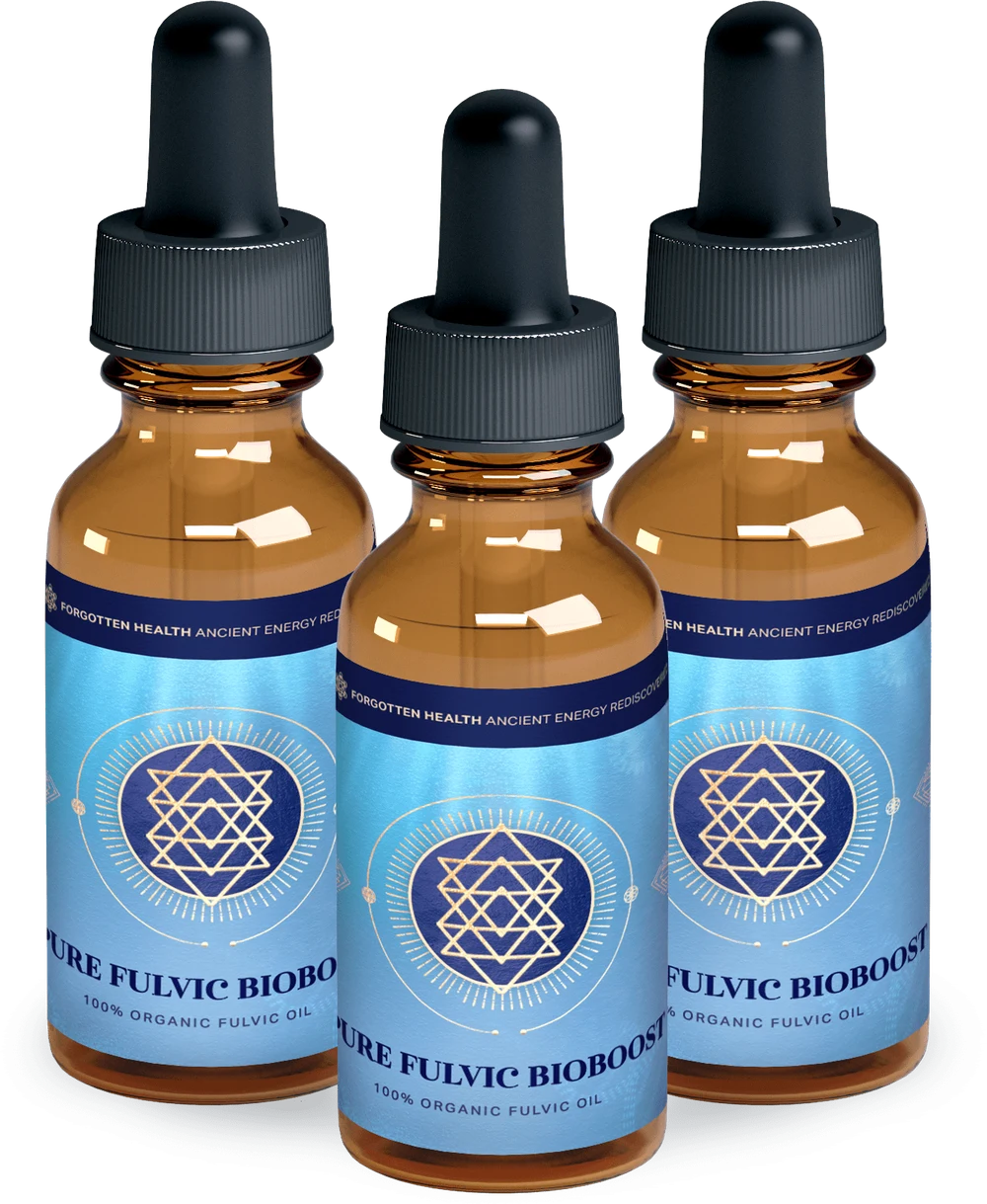Three bottles of BioBoost Pure Fulvic